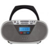 Radio cd aiwa boombox bbtu-400sl/ 6w/ plata