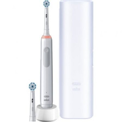 Cepillo dental braun oral-b vitality pro 3 3500/ incluye 2 recambios/ blanco