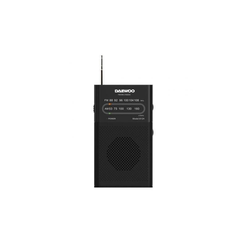 Radio portátil daewoo dw1027/ negra