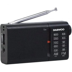 Radio portátil daewoo dw1119/ negra