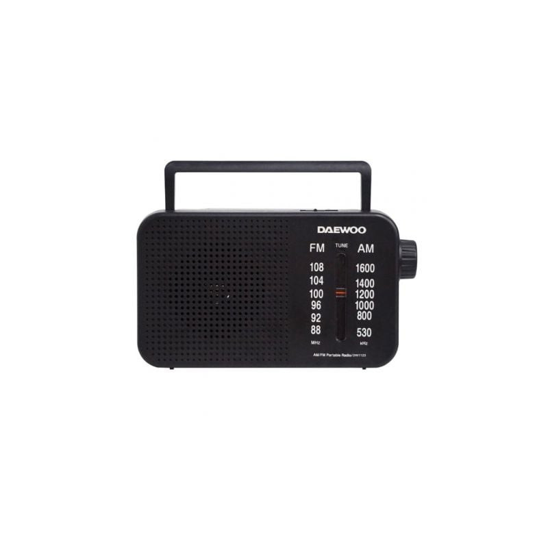 Radio portátil daewoo dw1123/ negra