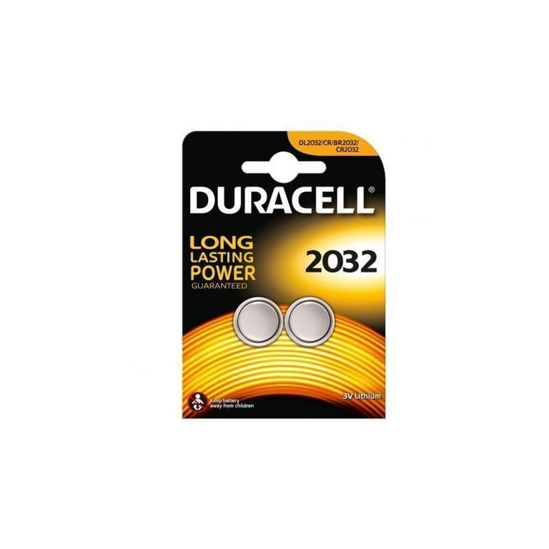 Pack de 2 pilas de botón duracell dl2032/ 3v