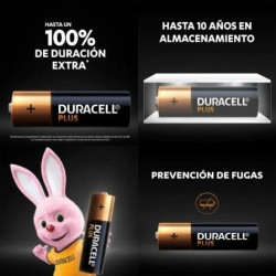 Pack de 8 pilas aa duracell plus extra life lr6-mn1500aa8/ 1.5v/ alcalinas