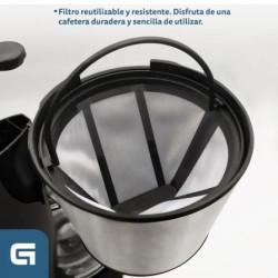 Cafetera de goteo grunkel caf-b aroma/ 12 tazas/ blanca