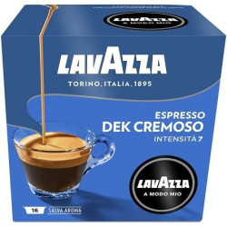 Cápsula lavazza cremosamente dek para cafeteras a modo mio/ caja 16