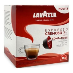 Cápsula lavazza espresso cremoso para cafeteras dolce gusto/ caja de 16