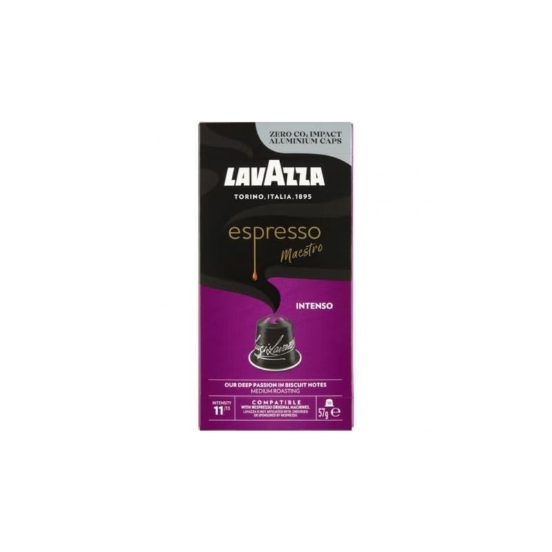 Cápsula lavazza espresso maestro intenso para cafeteras nespresso/ caja de 10