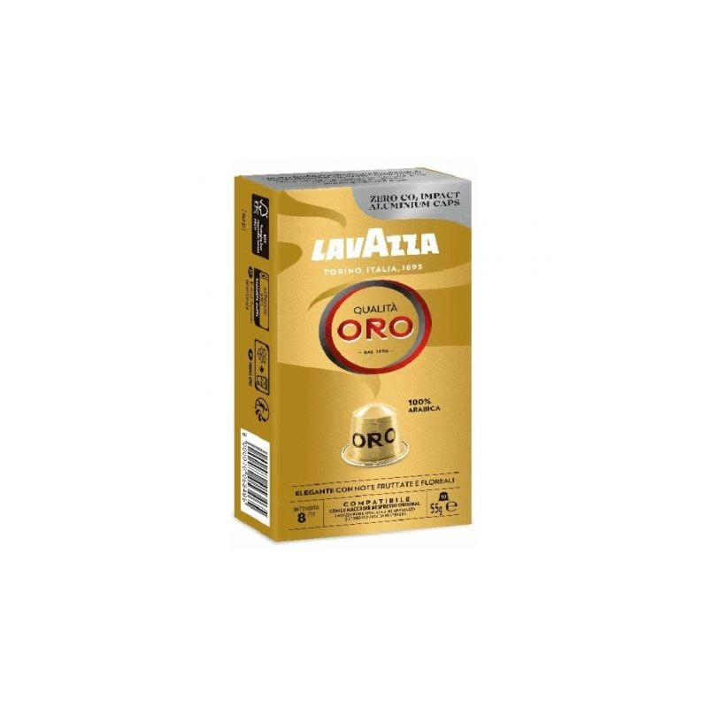 Cápsula lavazza qualitá oro para cafeteras nespresso/ caja de 10