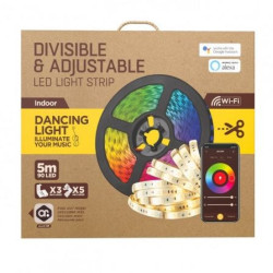 Tira led muvit io miolst002/ 5m/ 24w/ color rgb+cct/ regulable/ wifi