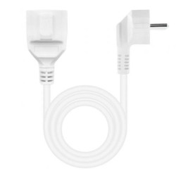 Cable alargador de corriente nanocable 10.22.0610-w/ schuko hembra - schuko macho/ 10m/ blanco