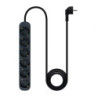 Regleta nanocable 10.37.0006-ns-bk/ 6 tomas de corriente/ cable 1.4m/ negra