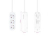 Regleta nanocable 10.38.0003-ns/ 3 tomas de corriente/ cable 1.4m/ blanca