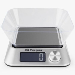 Báscula de cocina electrónica orbegozo pc 1030/ hasta 5kg/ plata