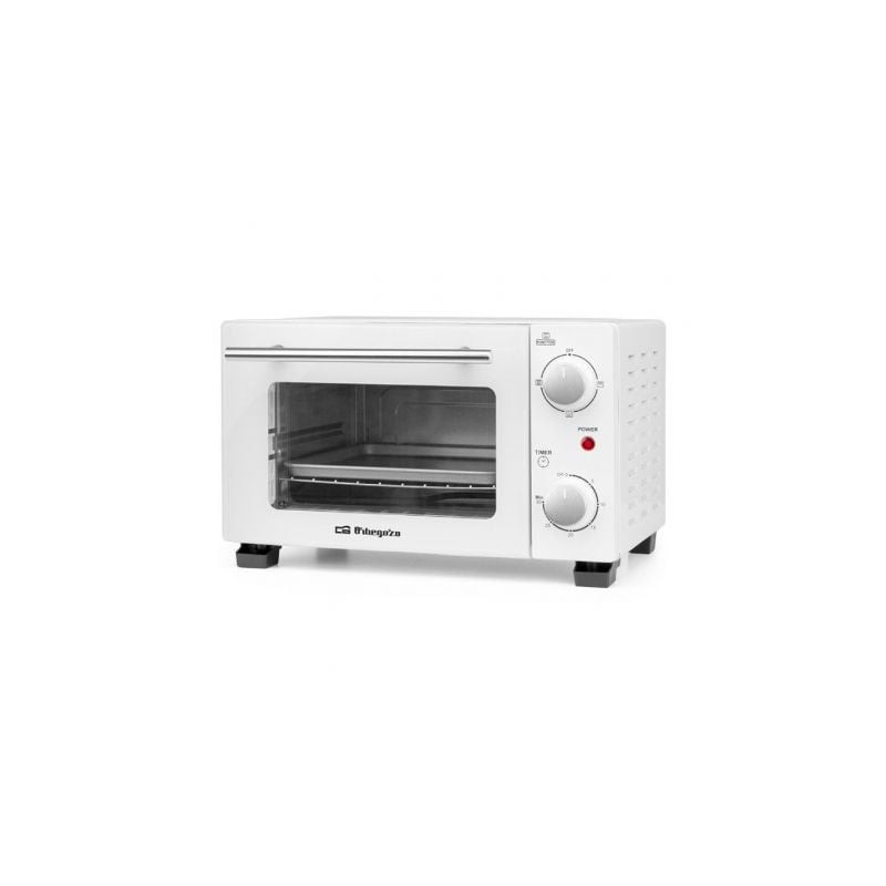 Horno de sobremesa orbegozo ho 975/ 800w/ capacidad 10l/ blanco