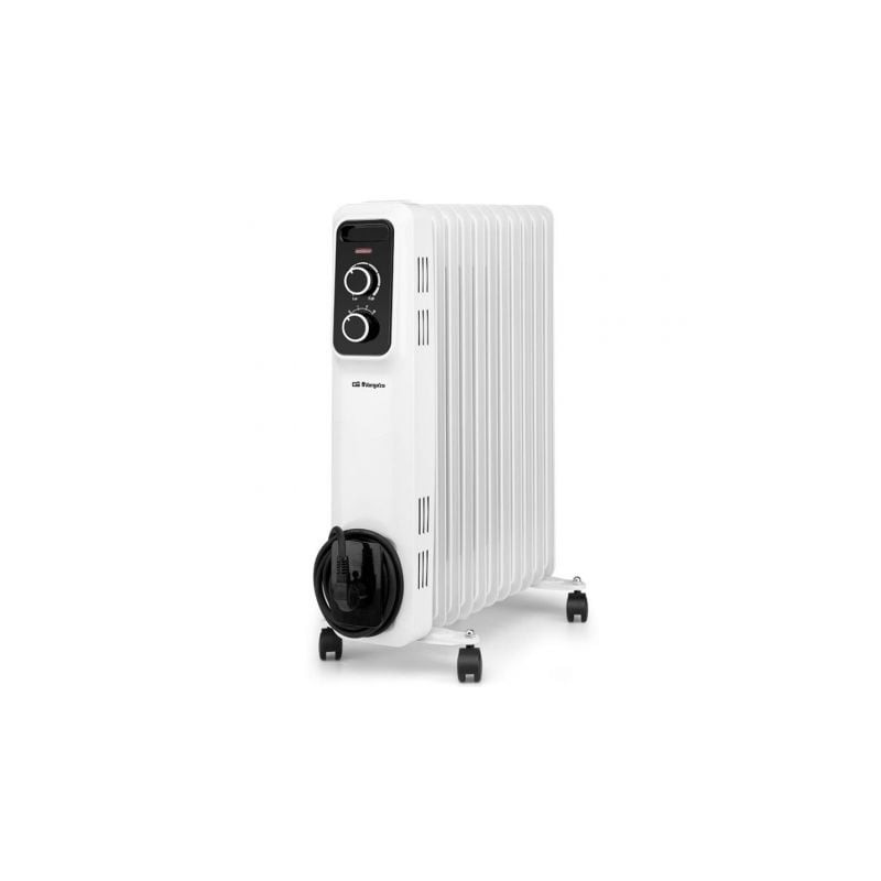 Radiador de aceite orbegozo rs 2500/ 3 potencias/ 2500w/ 11 elementos caloríficos