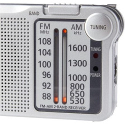 Radio portátil panasonic rf-p150d/ plata