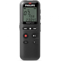 Grabadora de voz philips voicetracer dvt1160/ 8khz/ negro