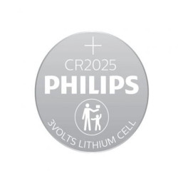 Pack de 4 pilas de botón philips cr2025 lithium/ 3v