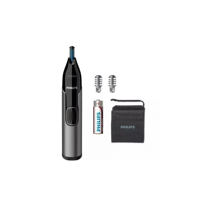 Perfilador philips nose trimmer 3650 serie 3000/ a pilas/ 3 accesorios