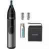 Perfilador philips nose trimmer 3650 serie 3000/ a pilas/ 3 accesorios