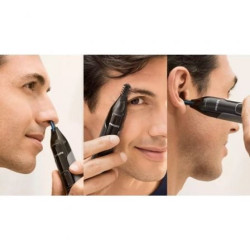 Perfilador philips nose trimmer 3650 serie 3000/ a pilas/ 3 accesorios