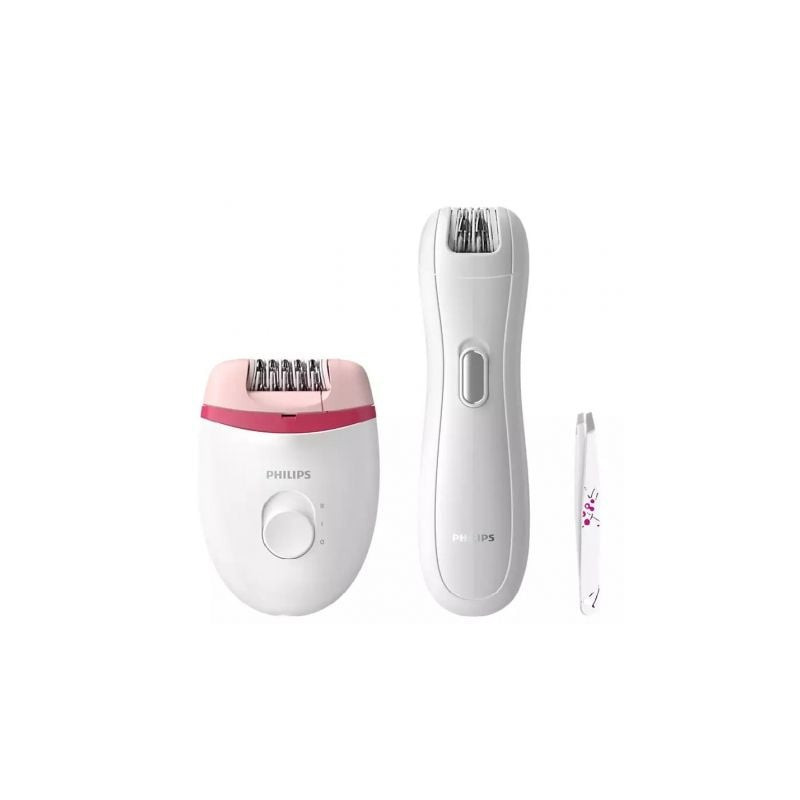 Depiladora philips satinelle essential brp506/ con cable/ incluye minidepiladora