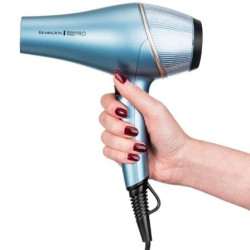 Secador remington shine therapy pro ac9300/ 2200w/ iónico/ negro y azul