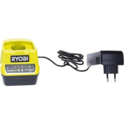 Cargador + batería de litio ryobi one+ rc18120-140x/ 18v 4,0ah