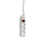 Regleta con interruptor salicru sps safe 3/ 3 tomas de corriente/ cable 1.5m/ blanca