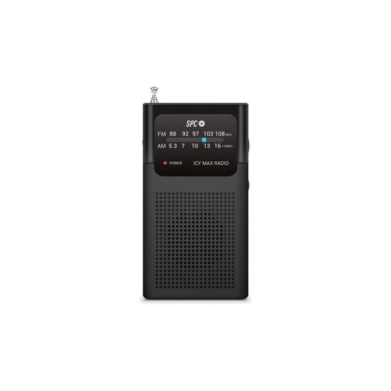 Radio portátil spc icy max/ negra