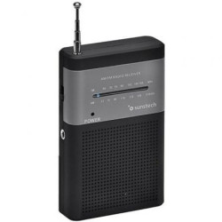 Radio portátil sunstech rps42blisbk/ negra