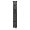 Regleta con interruptor trust 21059/ 6 tomas de corriente/ cable 1.8m/ negra