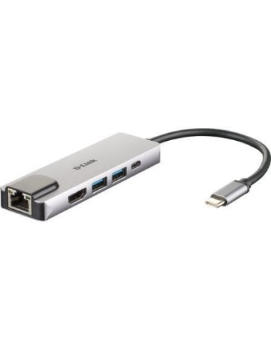 D-Link DUB-M520 Hub USB-C HDMI/2USB 3.0/USB-C/Ethe