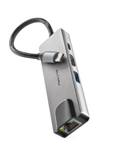Docking USB Tipo-C NGS WonderDock Supra/ 1xUSB/ 1xUSB Tipo-C DP/ 1xHDMI/ 1xRJ45