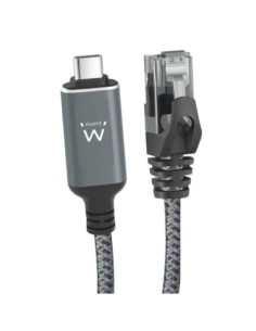 Ewent Cable USB-C 3.1 A RJ45 CAT6 FTP, 1Gbps, 1m