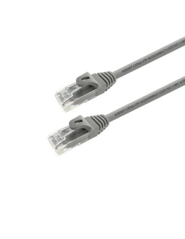 Aisens Latiguillo RJ45 LSZH CAT.6A UTP gris 25cm