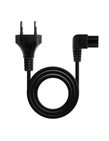Nanocable Cable Alim. forma 8 Acodado CEE7/C7 1.8m
