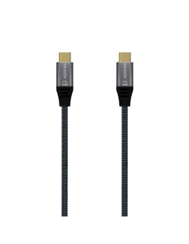 Aisens Cable USB3.2 Gen2X2 5A E-Mark CM-CM Gris 2M
