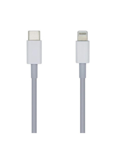 Aisens Cable Lightning-M a USB-C 2.0-M blanco 1.0m