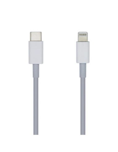 Aisens Cable Lightning-M a USB-C 2.0-M blanco 2.0m