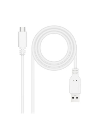 Nanocable Cable USB 2.0 3A USB-C-M/M 3M Blanco
