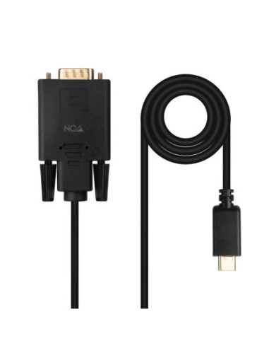 Nanocable Cable Conversor USB-C/M a VGA/M 1,8 M