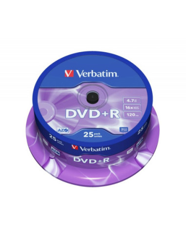 Verbatim DVD+R 4.7GB 16x Tarrina 25Uds
