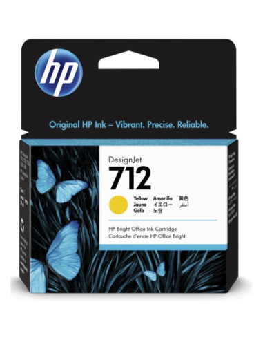 HP Cartucho 712 Amarillo