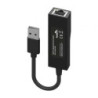 Adaptador usb 3.0 aisens a106-0766/ usb macho - rj45 hembra/ 15cm/ negro