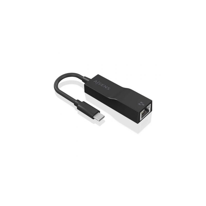 Adaptador usb 3.1 aisens a106-0765/ usb-c macho - rj45 hembra/ 11cm/ negro