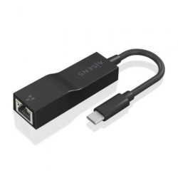 Adaptador usb 3.1 aisens a106-0765/ usb-c macho - rj45 hembra/ 11cm/ negro