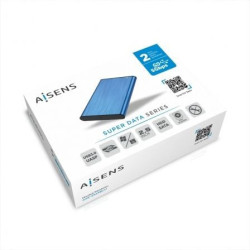 Caja externa para disco duro de 2.5' aisens ase-2525blu/ usb 3.1/ sin tornillos