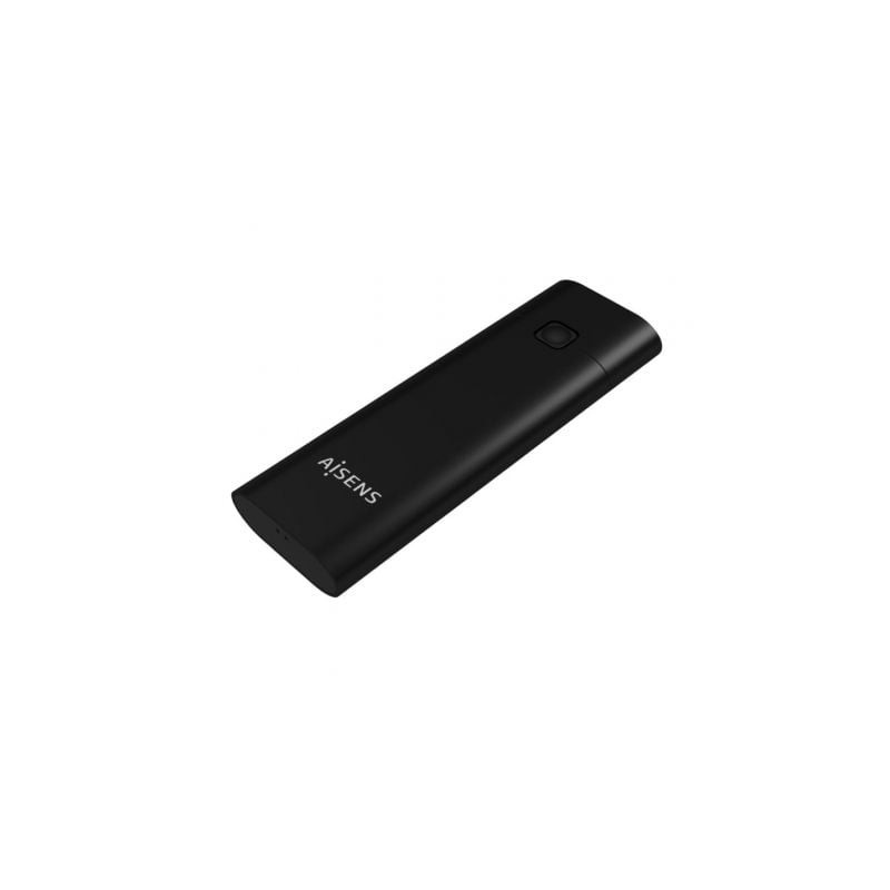 Caja externa para disco ssd m.2 nvme aisens asm2-020b/ usb 3.1 gen2/ sin tornillos