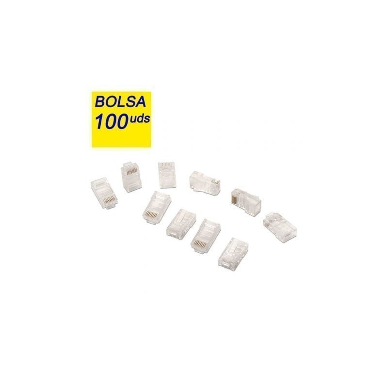 Conectores rj45 aisens a138-0292/ cat.5e/ 100 uds